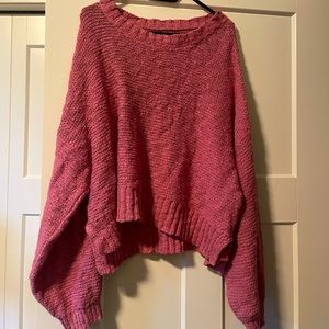 Large American eagle pink sweater